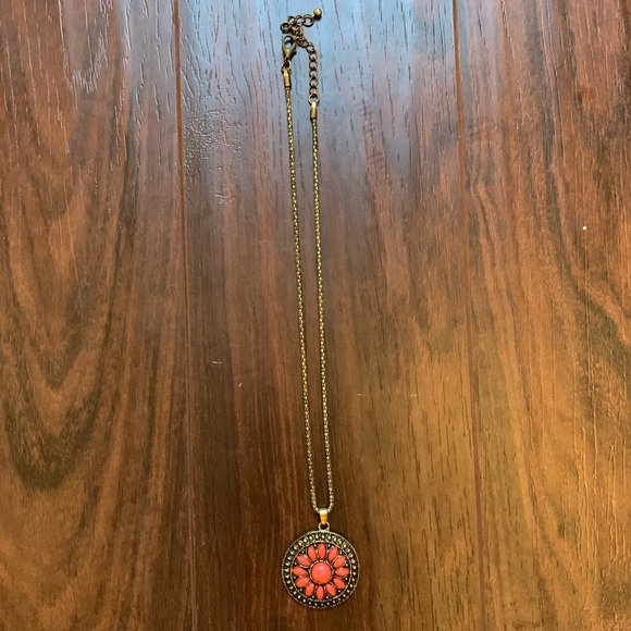 Jewelry - Orange sun pendant necklace Jewelry - Orange sun pendant necklace